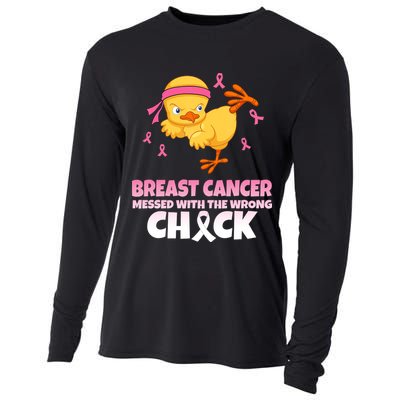 Breast Cancer Messed With The Wrong Chick Cooling Performance Long Sleeve Crew