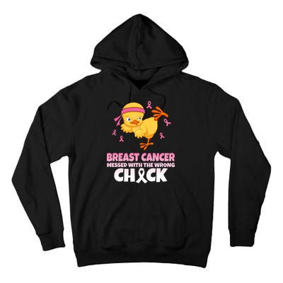 Breast Cancer Messed With The Wrong Chick Tall Hoodie