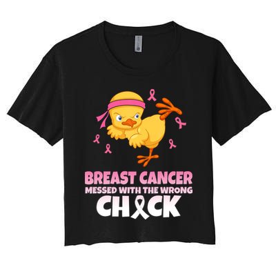 Breast Cancer Messed With The Wrong Chick Crop Top