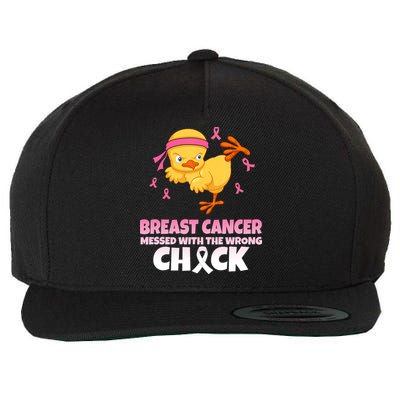 Breast Cancer Messed With The Wrong Chick Wool Snapback Cap