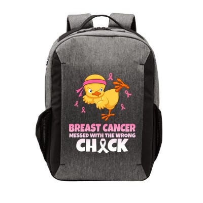Breast Cancer Messed With The Wrong Chick Vector Backpack