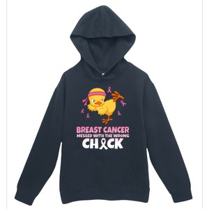 Breast Cancer Messed With The Wrong Chick Urban Pullover Hoodie