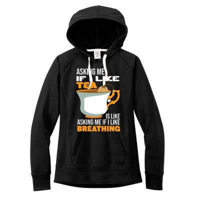 Breathing Cup Mug Of Tea Gift Women's Fleece Hoodie