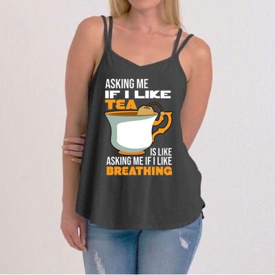 Breathing Cup Mug Of Tea Gift Women's Strappy Tank