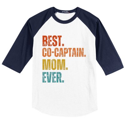 Best Cocaptain Mom Ever MotherS Baseball Sleeve Shirt