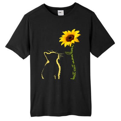 Best Cat Mom Ever Sunflower Mothers Day Funny Gift For Cat Lover Gift Tall Fusion ChromaSoft Performance T-Shirt