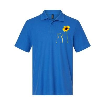 Best Cat Mom Ever Sunflower Mothers Day Funny Gift For Cat Lover Gift Softstyle Adult Sport Polo