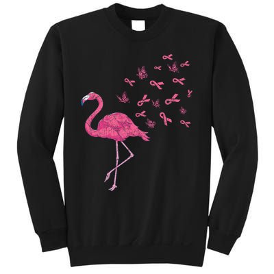 Breast Cancer Month Flamingo Pink Ribbon Breast Cancer Awareness Sweatshirt