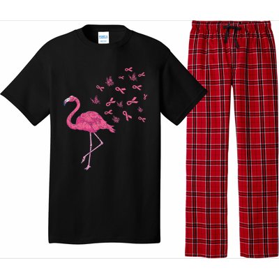 Breast Cancer Month Flamingo Pink Ribbon Breast Cancer Awareness Pajama Set