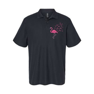 Breast Cancer Month Flamingo Pink Ribbon Breast Cancer Awareness Softstyle Adult Sport Polo