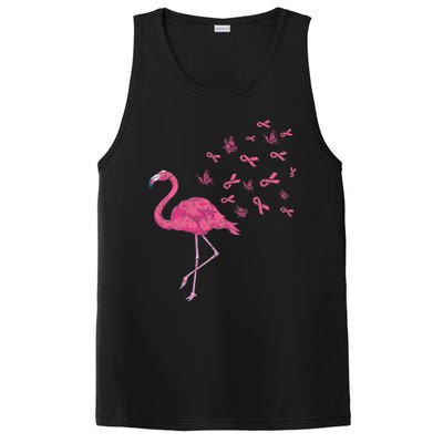 Breast Cancer Month Flamingo Pink Ribbon Breast Cancer Awareness PosiCharge Competitor Tank