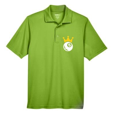 Billiards Crown Meaningful Gift Men's Origin Performance Pique Polo