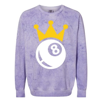 Billiards Crown Meaningful Gift Colorblast Crewneck Sweatshirt