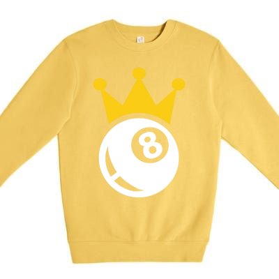 Billiards Crown Meaningful Gift Premium Crewneck Sweatshirt