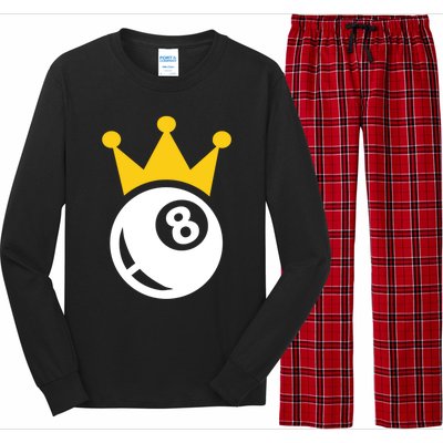 Billiards Crown Meaningful Gift Long Sleeve Pajama Set