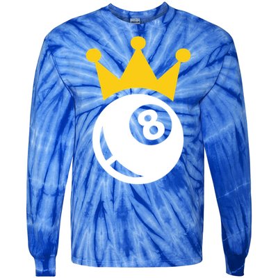 Billiards Crown Meaningful Gift Tie-Dye Long Sleeve Shirt