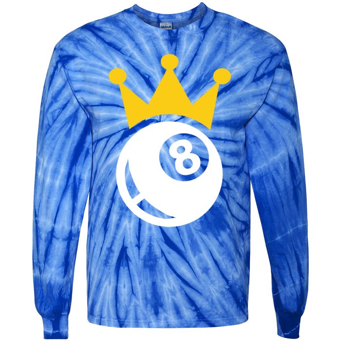 Billiards Crown Meaningful Gift Tie-Dye Long Sleeve Shirt