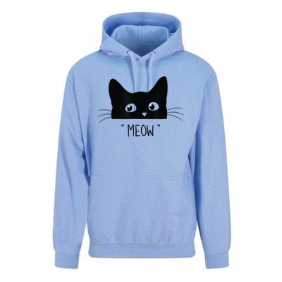 Black Cat Meow Cat Meow Kitty Funny Cats Kitty Unisex Surf Hoodie