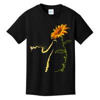 Best Cat Mom Ever Sunflower Mother's Day Gifts for Cat Lover Kids T-Shirt