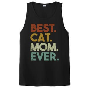 Best Cat Mom Ever Retro Crazy Cat Lady Gift PosiCharge Competitor Tank