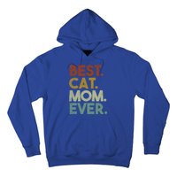 Best Cat Mom Ever Retro Crazy Cat Lady Gift Hoodie