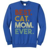 Best Cat Mom Ever Retro Crazy Cat Lady Gift Sweatshirt