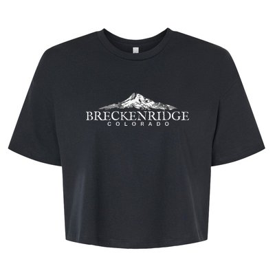 Breckenridge Colorado Mountain Town Bella+Canvas Jersey Crop Tee