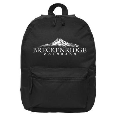 Breckenridge Colorado Mountain Town 16 in Basic Backpack