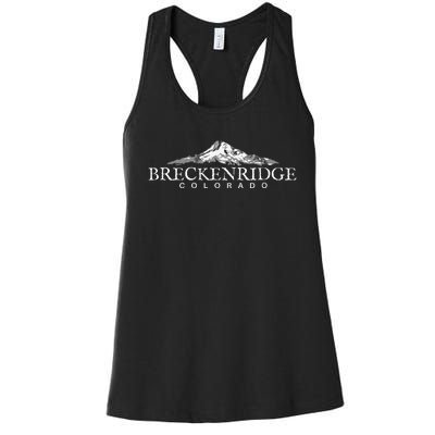 Breckenridge Colorado Mountain Town Women's Racerback Tank