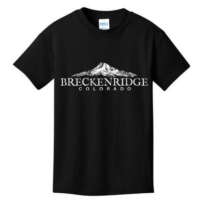 Breckenridge Colorado Mountain Town Kids T-Shirt