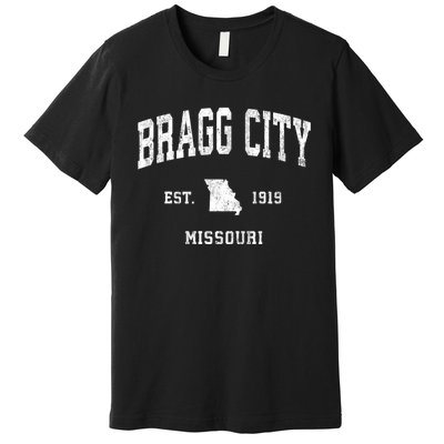 Bragg City Missouri Mo Vintage Athletic Sports Premium T-Shirt