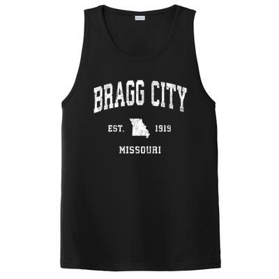 Bragg City Missouri Mo Vintage Athletic Sports PosiCharge Competitor Tank