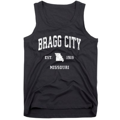 Bragg City Missouri Mo Vintage Athletic Sports Tank Top