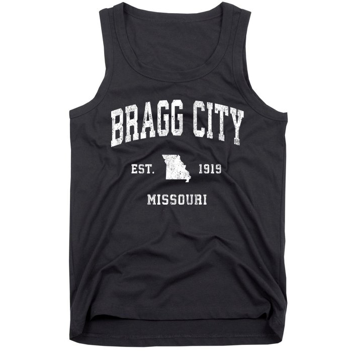 Bragg City Missouri Mo Vintage Athletic Sports Tank Top