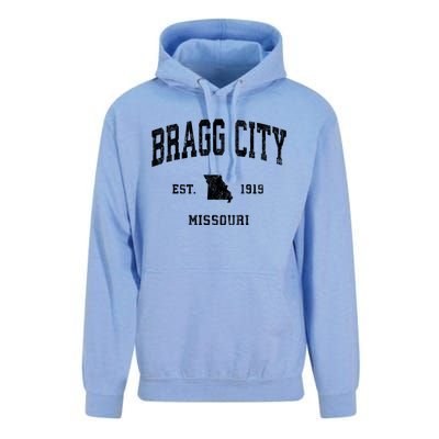 Bragg City Missouri Mo Vintage Athletic Sports Unisex Surf Hoodie