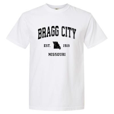 Bragg City Missouri Mo Vintage Athletic Sports Garment-Dyed Heavyweight T-Shirt