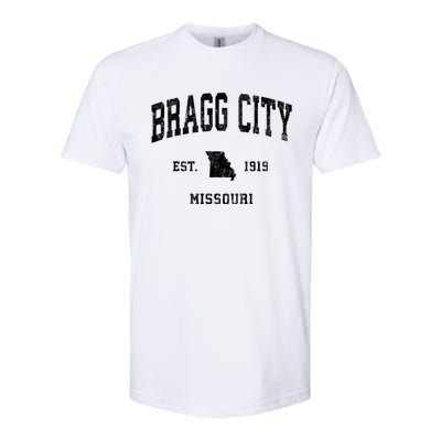 Bragg City Missouri Mo Vintage Athletic Sports Softstyle CVC T-Shirt