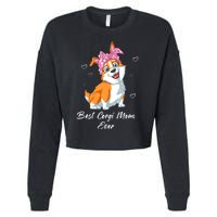 Best Corgi Mom Ever Cropped Pullover Crew