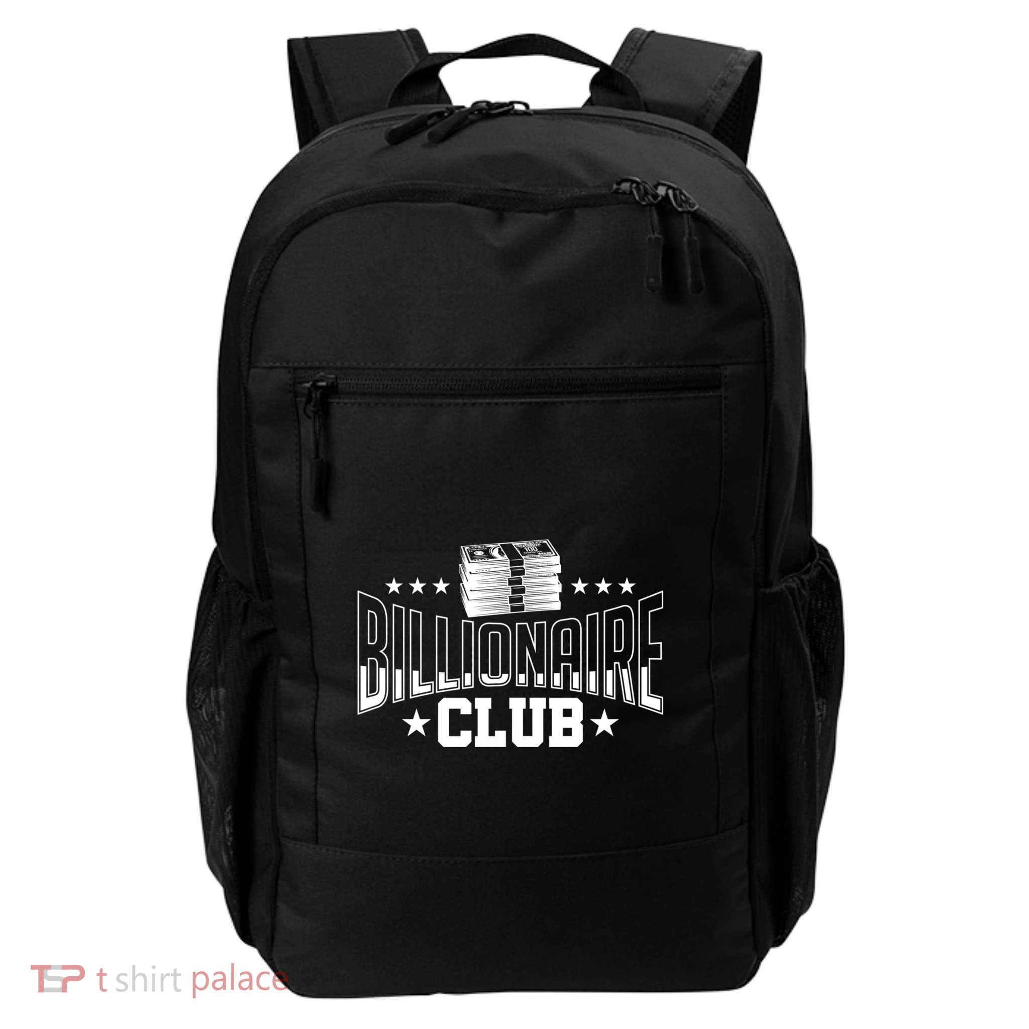 Billionaire Club Member Motif| Motivational Billionaire Daily Commute Backpack