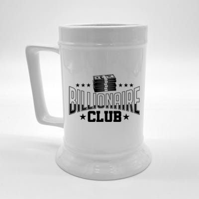 Billionaire Club Member Motif| Motivational Billionaire Beer Stein