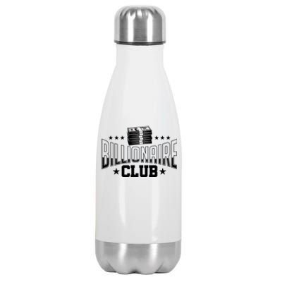 Billionaire Club Member Motif| Motivational Billionaire Stainless Steel Insulated Water Bottle