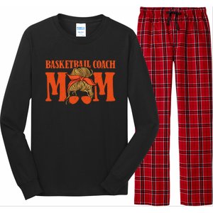 Basketball Coach Mom Cool Gift Hoops Assistant Basketball Coach Gift Long Sleeve Pajama Set