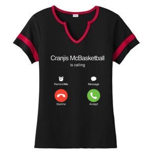 Bornakang Cranjis Mcbasketball Is Calling Hooded Ladies Halftime Notch Neck Tee