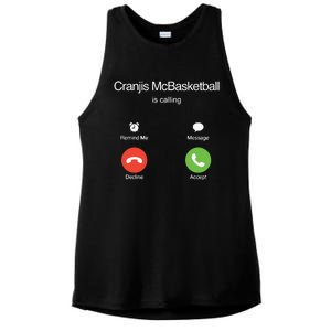 Bornakang Cranjis Mcbasketball Is Calling Hooded Ladies PosiCharge Tri-Blend Wicking Tank