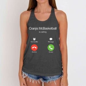 Bornakang Cranjis Mcbasketball Is Calling Hooded Women's Knotted Racerback Tank