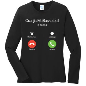 Bornakang Cranjis Mcbasketball Is Calling Hooded Ladies Long Sleeve Shirt