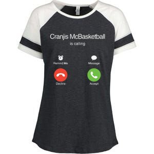 Bornakang Cranjis Mcbasketball Is Calling Hooded Enza Ladies Jersey Colorblock Tee