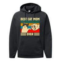 Best Cat Mom Ever Mother's Day Performance Fleece Hoodie