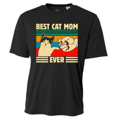 Best Cat Mom Ever Mother's Day Cooling Performance Crew T-Shirt