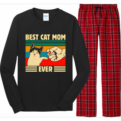 Best Cat Mom Ever Mother's Day Long Sleeve Pajama Set